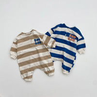 Load image into Gallery viewer, Baby Boys Striped Letters Jumpsuits Wholesale 220916300

