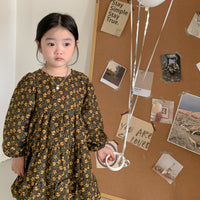 Load image into Gallery viewer, Baby Kid Girls Flower Print Dresses Wholesale 220916373
