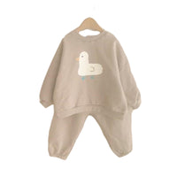 Load image into Gallery viewer, 2 Pieces Set Baby Kid Unisex Animals Cartoon Print Hoodies Swearshirts And Pants Wholesale 220916410
