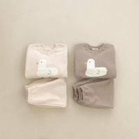 Load image into Gallery viewer, 2 Pieces Set Baby Kid Unisex Animals Cartoon Print Hoodies Swearshirts And Pants Wholesale 220916410
