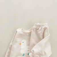 Load image into Gallery viewer, 2 Pieces Set Baby Kid Unisex Animals Cartoon Print Hoodies Swearshirts And Pants Wholesale 220916410
