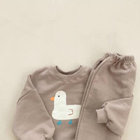 Load image into Gallery viewer, 2 Pieces Set Baby Kid Unisex Animals Cartoon Print Hoodies Swearshirts And Pants Wholesale 220916410
