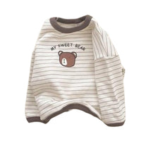 Load image into Gallery viewer, Baby Unisex Striped Cartoon Print Tops Wholesale 220916434
