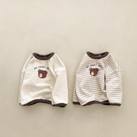 Load image into Gallery viewer, Baby Unisex Striped Cartoon Print Tops Wholesale 220916434
