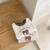 Load image into Gallery viewer, Baby Unisex Striped Cartoon Print Tops Wholesale 220916434
