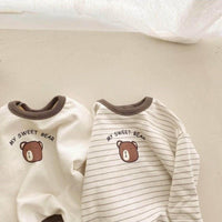 Load image into Gallery viewer, Baby Unisex Striped Cartoon Print Tops Wholesale 220916434
