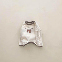 Load image into Gallery viewer, Baby Unisex Striped Cartoon Print Tops Wholesale 220916434
