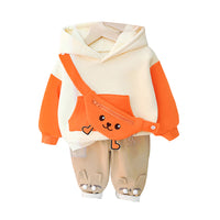 Load image into Gallery viewer, 2 Pieces Set Baby Kid Girls Color-blocking Print Hoodies Swearshirts And Cartoon Pants Wholesale 220916436
