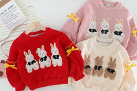 Load image into Gallery viewer, 2 Pieces Set Baby Kid Girls Cartoon Bow Hoodies Swearshirts And Color-blocking Pants Wholesale 220916446

