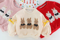 Load image into Gallery viewer, 2 Pieces Set Baby Kid Girls Cartoon Bow Hoodies Swearshirts And Color-blocking Pants Wholesale 220916446
