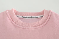 Load image into Gallery viewer, 2 Pieces Set Baby Kid Girls Cartoon Bow Hoodies Swearshirts And Color-blocking Pants Wholesale 220916446
