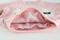 Load image into Gallery viewer, 2 Pieces Set Baby Kid Girls Cartoon Bow Hoodies Swearshirts And Color-blocking Pants Wholesale 220916446
