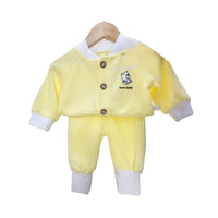 Load image into Gallery viewer, 2 Pieces Set Baby Unisex Letters Cartoon Print Jackets Outwears And Color-blocking Pants Wholesale 22091647

