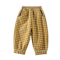Load image into Gallery viewer, Baby Kid Girls Checked Pants Wholesale 220916478

