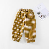 Load image into Gallery viewer, Baby Kid Girls Checked Pants Wholesale 220916478
