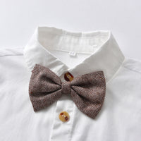 Load image into Gallery viewer, 3 Pieces Set Baby Kid Big Kid Boys Birthday Party Solid Color Shirts Vests Waistcoats And Jumpsuits Wholesale 22091649
