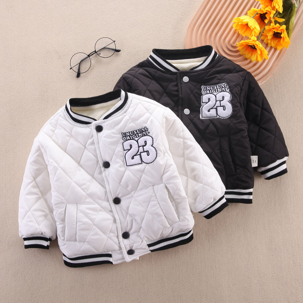 Baby Kid Unisex Color-blocking Embroidered Alphabet Jackets Outwears Wholesale 220916490