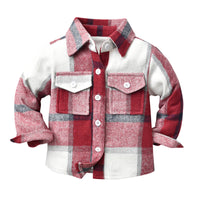 Load image into Gallery viewer, Baby Kid Big Kid Boys Checked Shirts Wholesale 220916510
