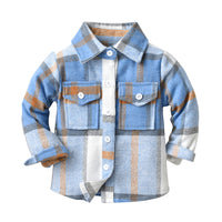 Load image into Gallery viewer, Baby Kid Big Kid Boys Checked Shirts Wholesale 220916510
