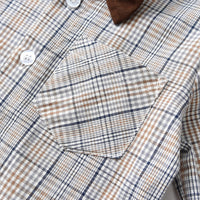 Load image into Gallery viewer, 2 Pieces Set Baby Kid Big Kid Boys Birthday Party Striped Bow Shirts And Solid Color Jumpsuits Wholesale 220916520
