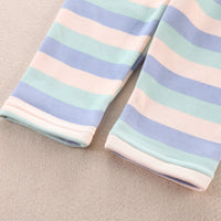 Load image into Gallery viewer, 2 Pieces Set Baby Kid Unisex Striped Tops And Pants Sleepwears Wholesale 220916538
