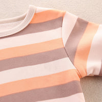 Load image into Gallery viewer, 2 Pieces Set Baby Kid Unisex Striped Tops And Pants Sleepwears Wholesale 220916538
