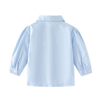 Load image into Gallery viewer, 2 Pieces Set Baby Kid Girls Solid Color Blouses And Checked Dresses Wholesale 220916546
