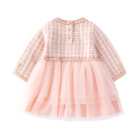 Load image into Gallery viewer, Baby Kid Girls Solid Color Checked Lace Dresses Wholesale 220916560

