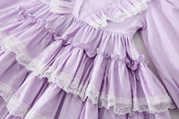 Load image into Gallery viewer, Baby Kid Girls Solid Color Lace Dresses Wholesale 22091678
