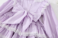 Load image into Gallery viewer, Baby Kid Girls Solid Color Lace Dresses Wholesale 22091678
