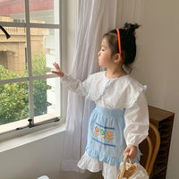 Load image into Gallery viewer, Baby Kid Girls Solid Color Embroidered Dresses Wholesale 22091679
