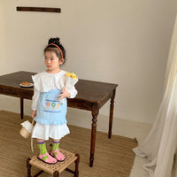 Load image into Gallery viewer, Baby Kid Girls Solid Color Embroidered Dresses Wholesale 22091679
