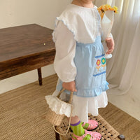 Load image into Gallery viewer, Baby Kid Girls Solid Color Embroidered Dresses Wholesale 22091679
