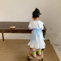 Load image into Gallery viewer, Baby Kid Girls Solid Color Embroidered Dresses Wholesale 22091679
