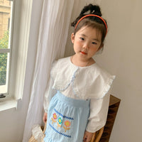 Load image into Gallery viewer, Baby Kid Girls Solid Color Embroidered Dresses Wholesale 22091679
