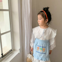 Load image into Gallery viewer, Baby Kid Girls Solid Color Embroidered Dresses Wholesale 22091679
