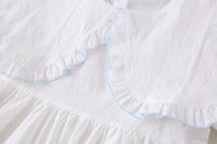 Load image into Gallery viewer, Baby Kid Girls Solid Color Embroidered Dresses Wholesale 22091679
