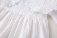 Load image into Gallery viewer, Baby Kid Girls Solid Color Embroidered Dresses Wholesale 22091679
