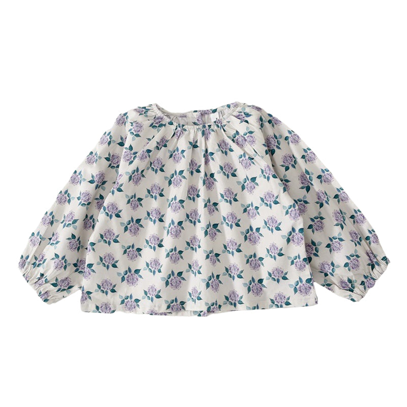 Baby Kid Girls Flower Print Tops Wholesale 22091680