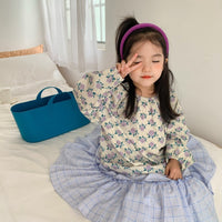 Load image into Gallery viewer, Baby Kid Girls Flower Print Tops Wholesale 22091680
