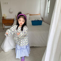 Load image into Gallery viewer, Baby Kid Girls Flower Print Tops Wholesale 22091680
