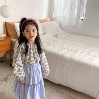 Load image into Gallery viewer, Baby Kid Girls Flower Print Tops Wholesale 22091680
