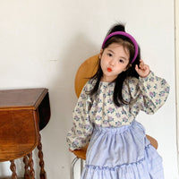 Load image into Gallery viewer, Baby Kid Girls Flower Print Tops Wholesale 22091680
