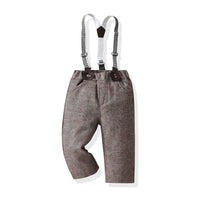 Load image into Gallery viewer, 2 Pieces Set Baby Kid Big Kid Boys Dressy Solid Color Bow Shirts And Suits Jumpsuits Wholesale 22091689
