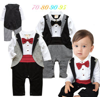 Load image into Gallery viewer, Baby Boys Checked Bow Jumpsuits Wholesale 22092003
