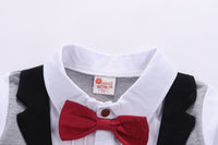 Load image into Gallery viewer, Baby Boys Checked Bow Jumpsuits Wholesale 22092003
