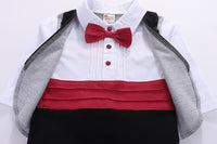 Load image into Gallery viewer, Baby Boys Checked Bow Jumpsuits Wholesale 22092003
