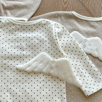 Load image into Gallery viewer, Baby Girls Polka dots Wings Print Rompers Wholesale 220920105
