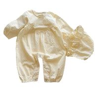 Load image into Gallery viewer, Baby Girls Solid Color Flower Print Jumpsuits Wholesale 220920119
