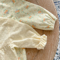 Load image into Gallery viewer, Baby Girls Solid Color Flower Print Jumpsuits Wholesale 220920119
